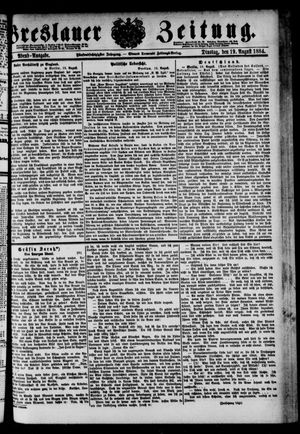 Breslauer Zeitung on Aug 19, 1884
