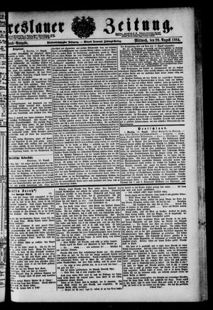 Breslauer Zeitung on Aug 20, 1884