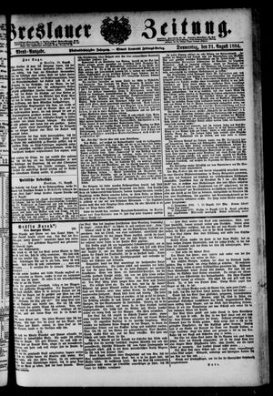 Breslauer Zeitung vom 21.08.1884