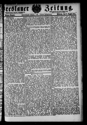 Breslauer Zeitung vom 27.08.1884
