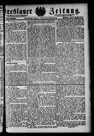 Breslauer Zeitung vom 27.08.1884