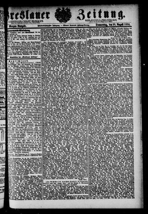 Breslauer Zeitung vom 28.08.1884