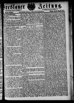 Breslauer Zeitung on Aug 29, 1884
