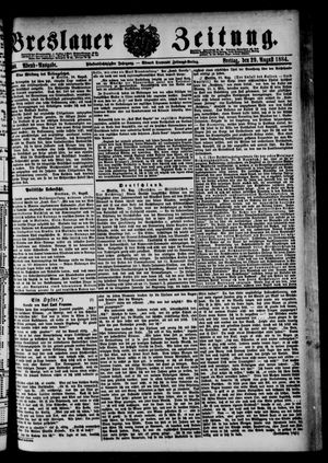 Breslauer Zeitung on Aug 29, 1884