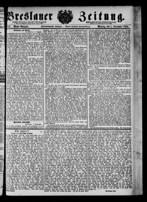 Breslauer Zeitung vom 01.09.1884