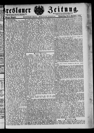 Breslauer Zeitung vom 04.09.1884