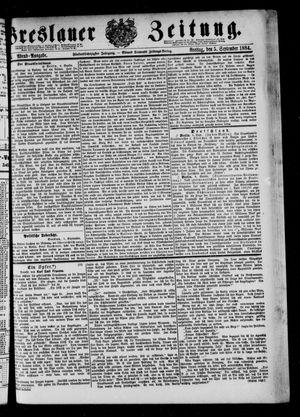 Breslauer Zeitung vom 05.09.1884