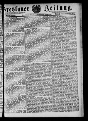 Breslauer Zeitung on Sep 10, 1884