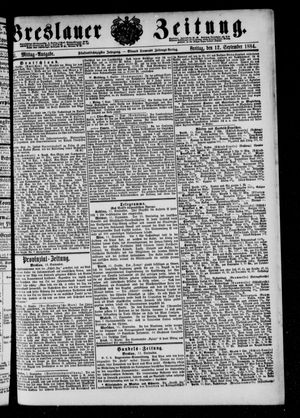 Breslauer Zeitung vom 12.09.1884