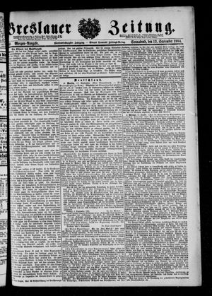 Breslauer Zeitung vom 13.09.1884