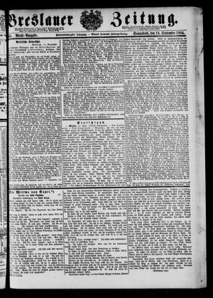 Breslauer Zeitung vom 13.09.1884