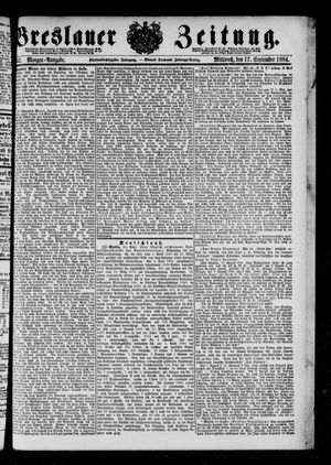 Breslauer Zeitung vom 17.09.1884