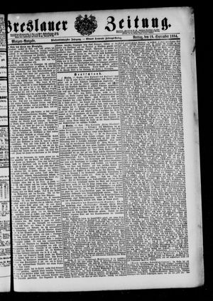 Breslauer Zeitung on Sep 19, 1884