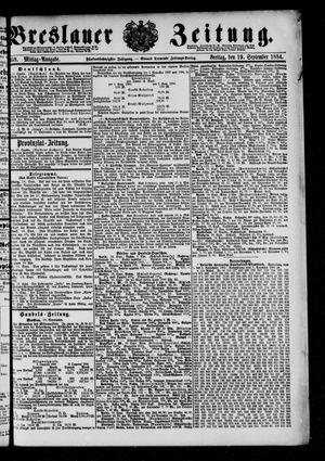 Breslauer Zeitung on Sep 19, 1884