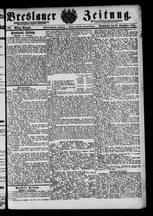 Breslauer Zeitung vom 20.09.1884
