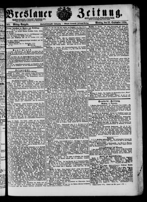 Breslauer Zeitung vom 22.09.1884