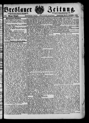 Breslauer Zeitung vom 25.09.1884