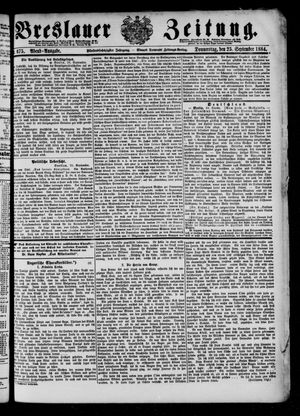 Breslauer Zeitung vom 25.09.1884
