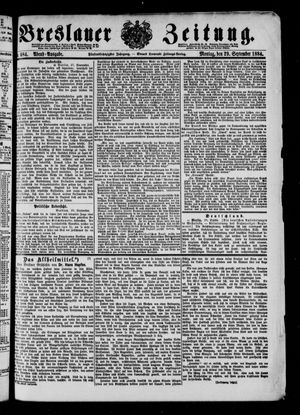 Breslauer Zeitung on Sep 29, 1884