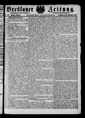 Breslauer Zeitung vom 30.09.1884