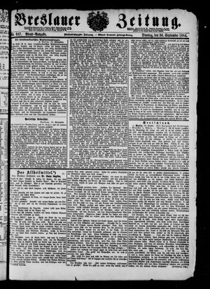 Breslauer Zeitung vom 30.09.1884