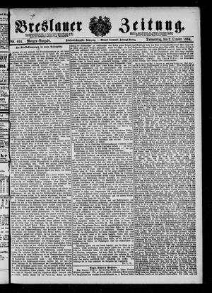 Breslauer Zeitung on Oct 2, 1884