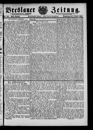 Breslauer Zeitung on Oct 2, 1884