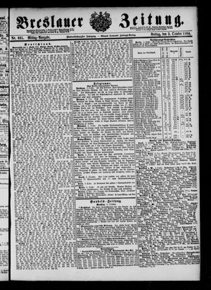 Breslauer Zeitung vom 03.10.1884