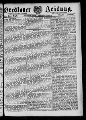 Breslauer Zeitung vom 17.10.1884