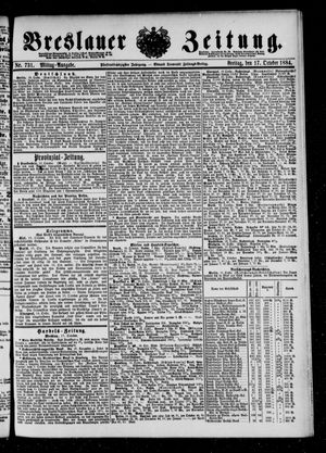 Breslauer Zeitung vom 17.10.1884