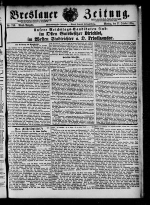 Breslauer Zeitung vom 27.10.1884