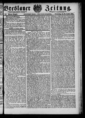 Breslauer Zeitung vom 30.10.1884