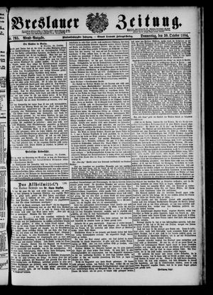 Breslauer Zeitung vom 30.10.1884