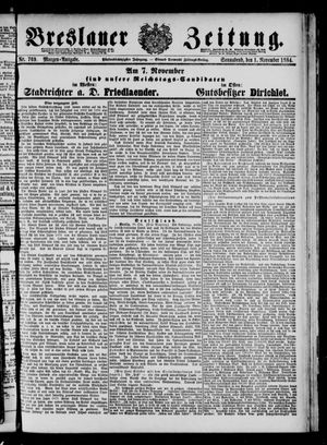 Breslauer Zeitung on Nov 1, 1884