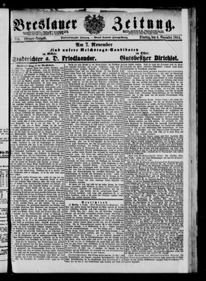 Breslauer Zeitung vom 04.11.1884