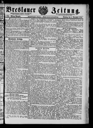 Breslauer Zeitung vom 04.11.1884