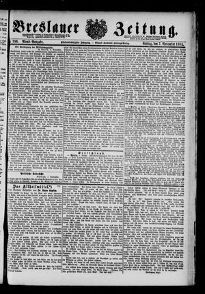 Breslauer Zeitung on Nov 7, 1884