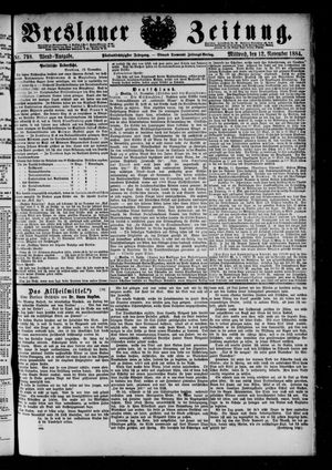 Breslauer Zeitung vom 12.11.1884