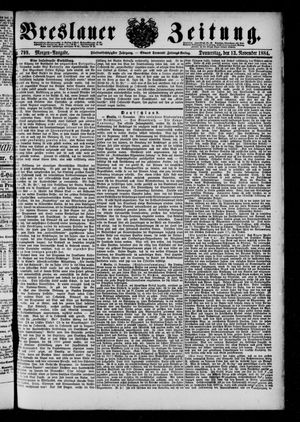 Breslauer Zeitung vom 13.11.1884