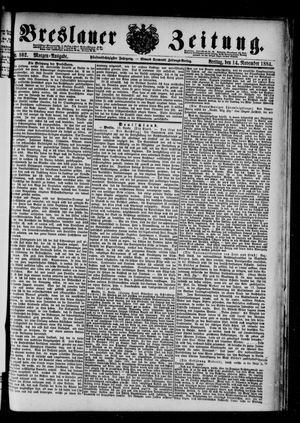 Breslauer Zeitung vom 14.11.1884