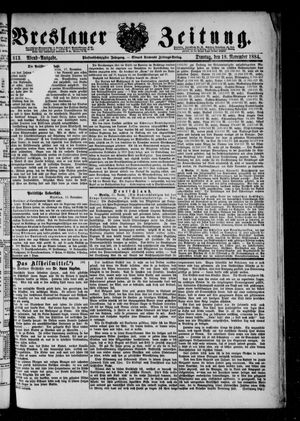 Breslauer Zeitung vom 18.11.1884