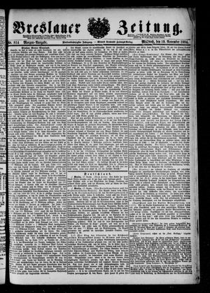 Breslauer Zeitung vom 19.11.1884