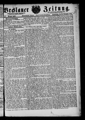 Breslauer Zeitung vom 20.11.1884