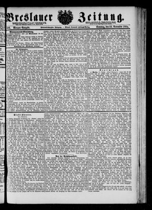 Breslauer Zeitung vom 23.11.1884