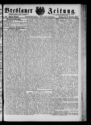 Breslauer Zeitung vom 25.11.1884