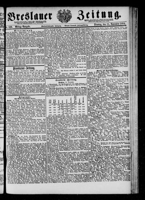 Breslauer Zeitung vom 25.11.1884