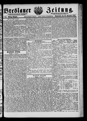 Breslauer Zeitung vom 29.11.1884