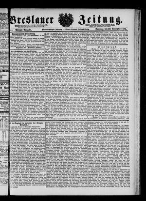 Breslauer Zeitung vom 30.11.1884