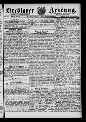 Breslauer Zeitung vom 08.12.1884