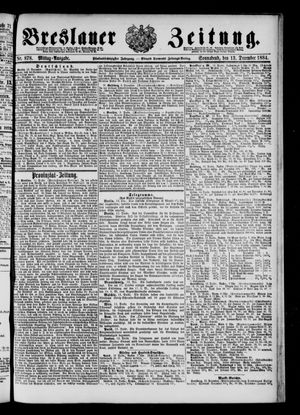 Breslauer Zeitung vom 13.12.1884